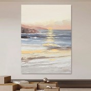 Sunrise Oriental texture oil painting