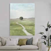 Hand-painted landscape exture hanging oil painting